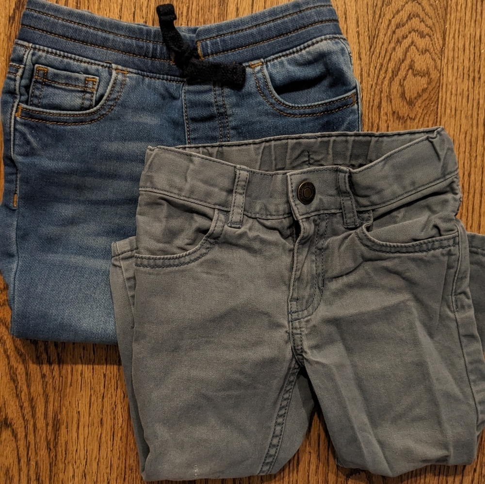 PAIR 2T Boys Pants- H&M, Maximus Rex Jeans (NEW)